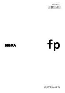 Sigma fp manual. Camera Instructions.